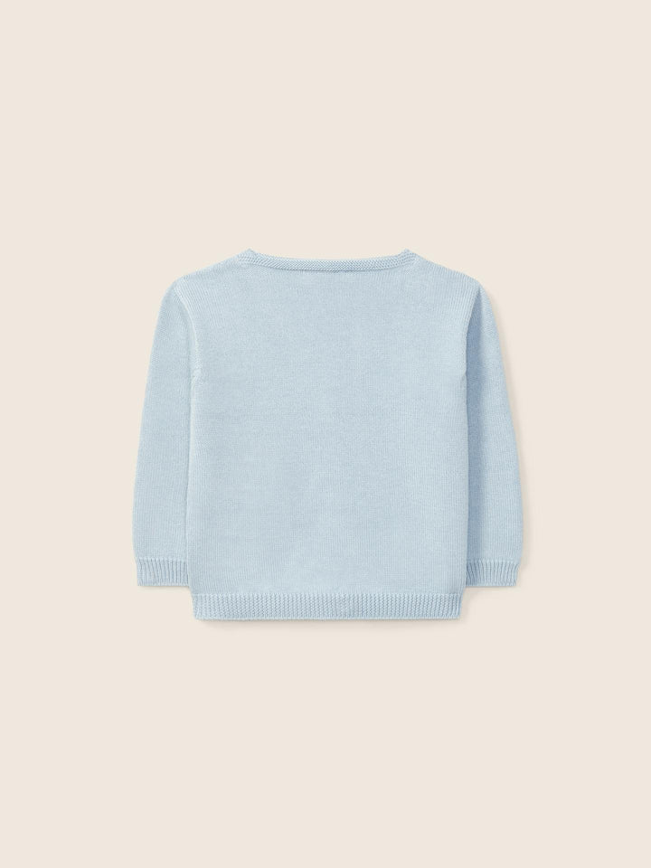 Cardigan scollo a V in filo 03308C 01 WEDOBLE 