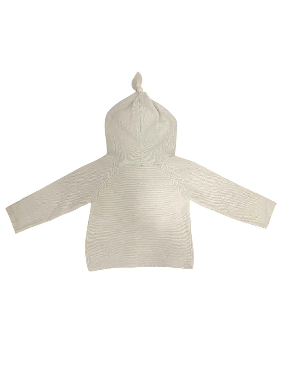Cardigan con cappuccio in filo celeste chiaro 10308A/E 01 WEDOBLE 