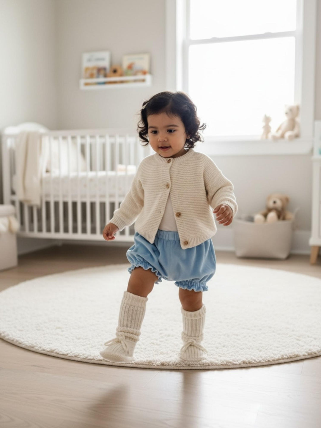 Culotte in ciniglia celeste NUVOLA CE Mantì 