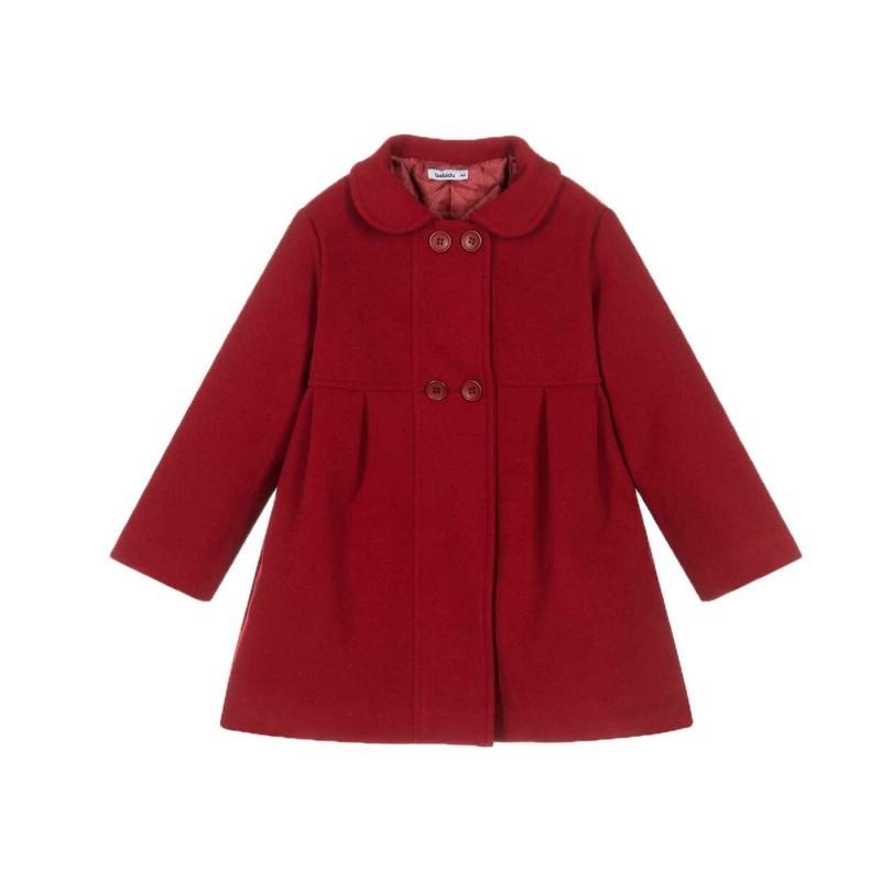 Cappottino lungo con 4 bottoni Bordeaux 31401/05 BD BABIDU 