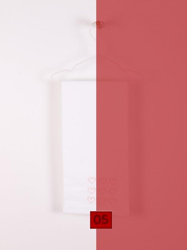 Quadrato in cotone con cuori 19968F 05 WEDOBLE 