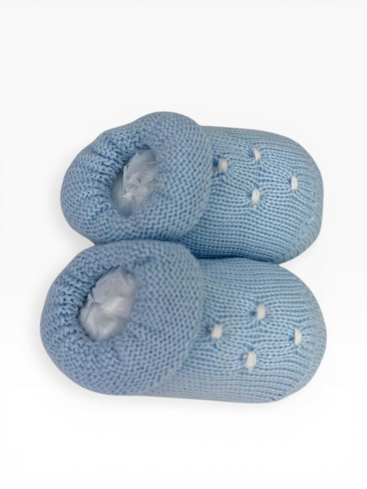 Scarpine in filo nido d'ape celeste 756 CE BABY Lord 