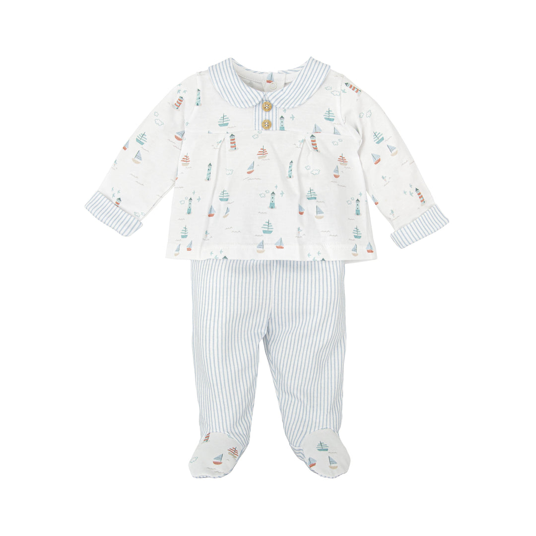 Completo con stampa nautica e righe 50221 CE BABIDU 