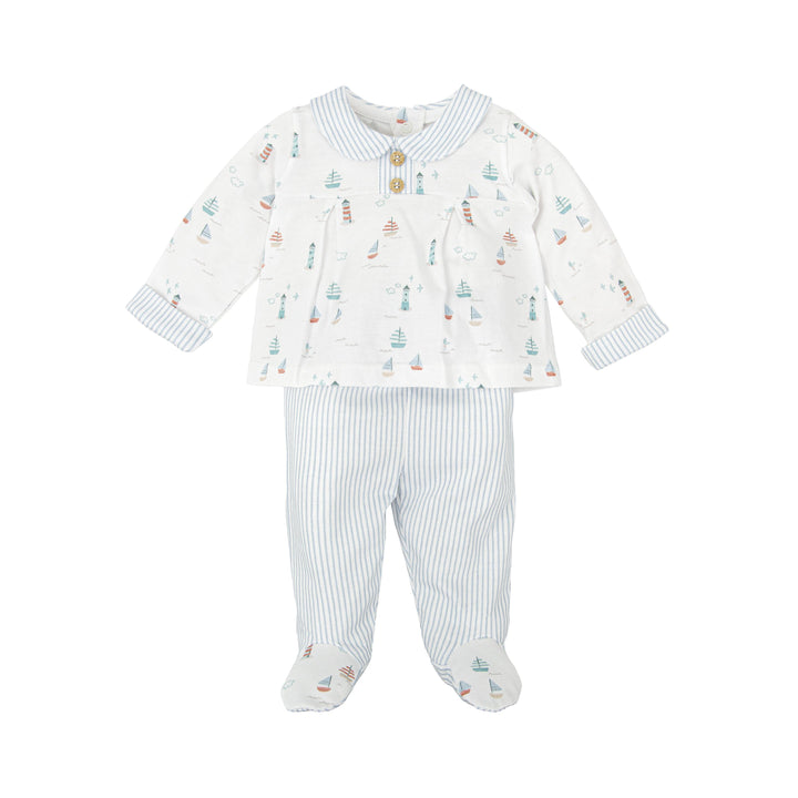 Completo con stampa nautica e righe 50221 CE BABIDU 