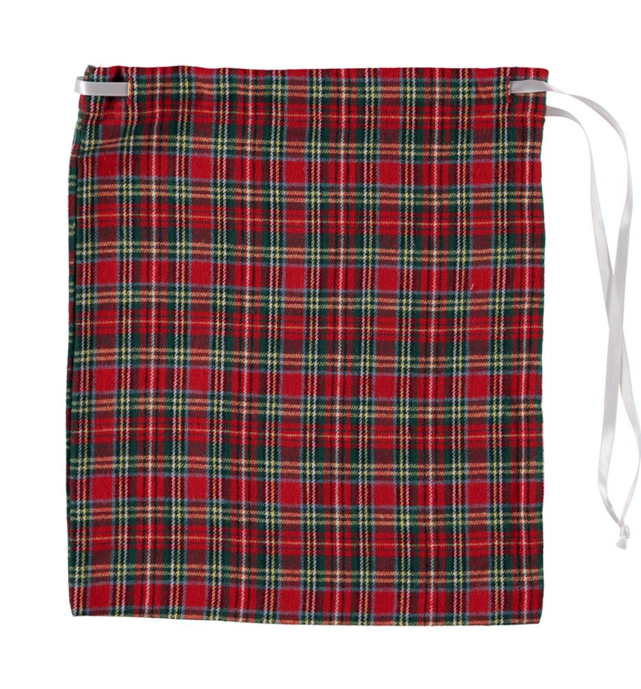 Pigiama lungo in flanella rosso scozzese femmina LUCY BF 641 GOLD 