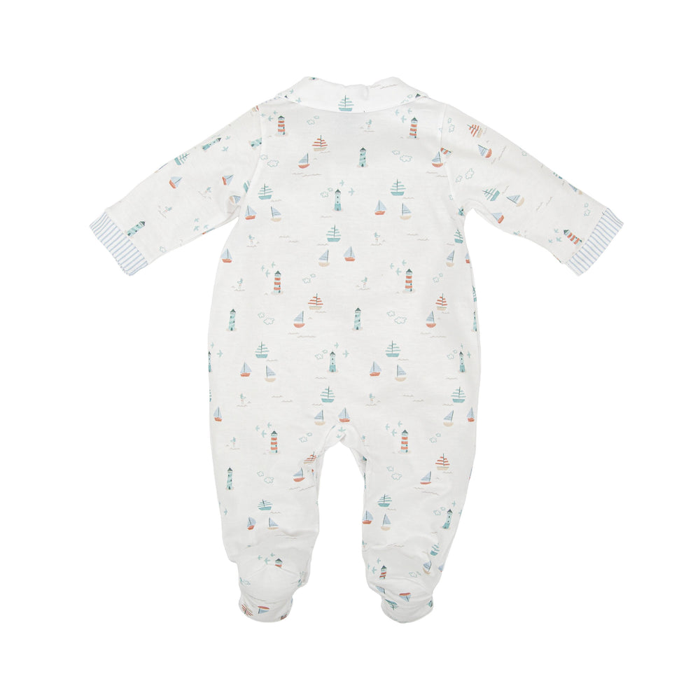 Tutina in cotone a tema marino 13221 MU BABIDU 