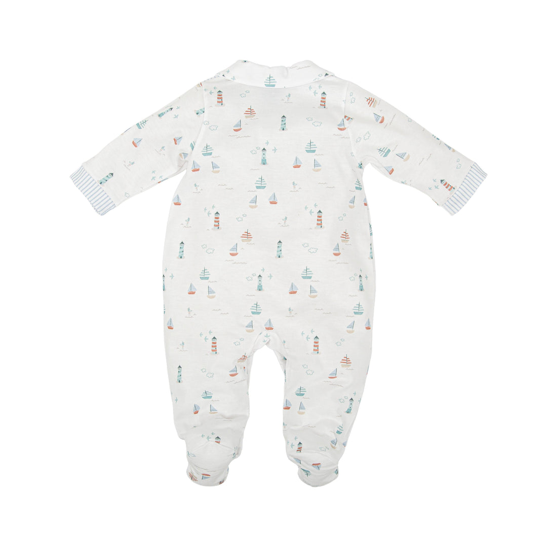 Tutina in cotone a tema marino 13221 MU BABIDU 