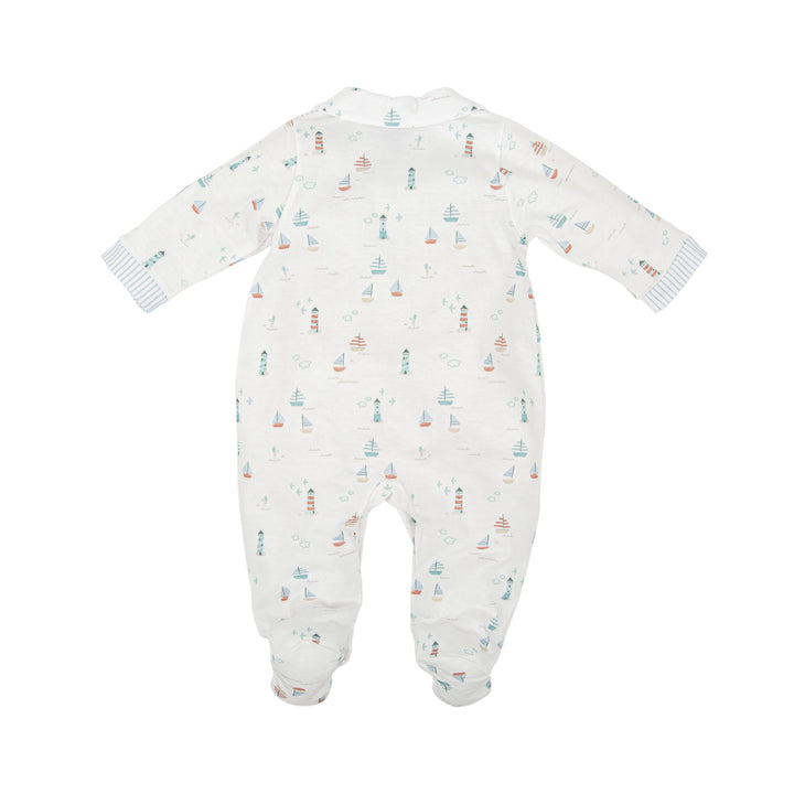Tutina in cotone a tema marino 13221 MU BABIDU 