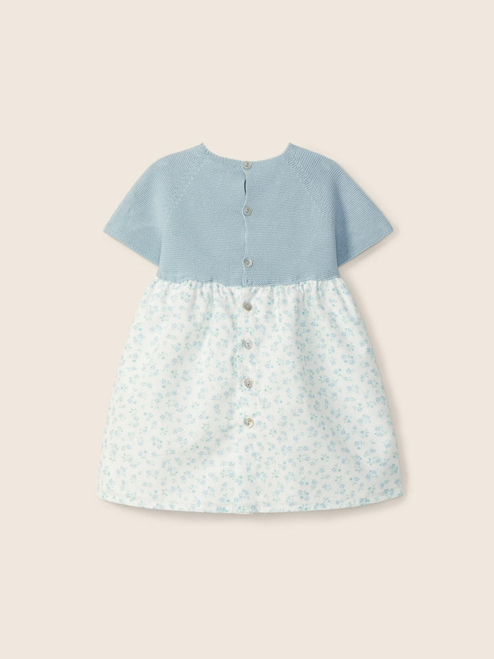 Abito in filo a fiori e maniche corte 02404A 01 WEDOBLE 