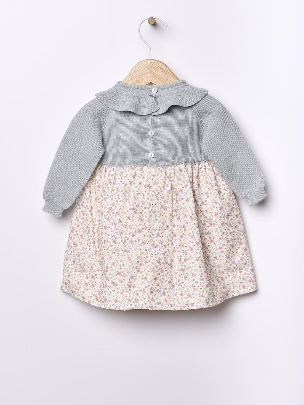 Abito a maniche lunghe con stampa floreale 06404A 90 WEDOBLE 