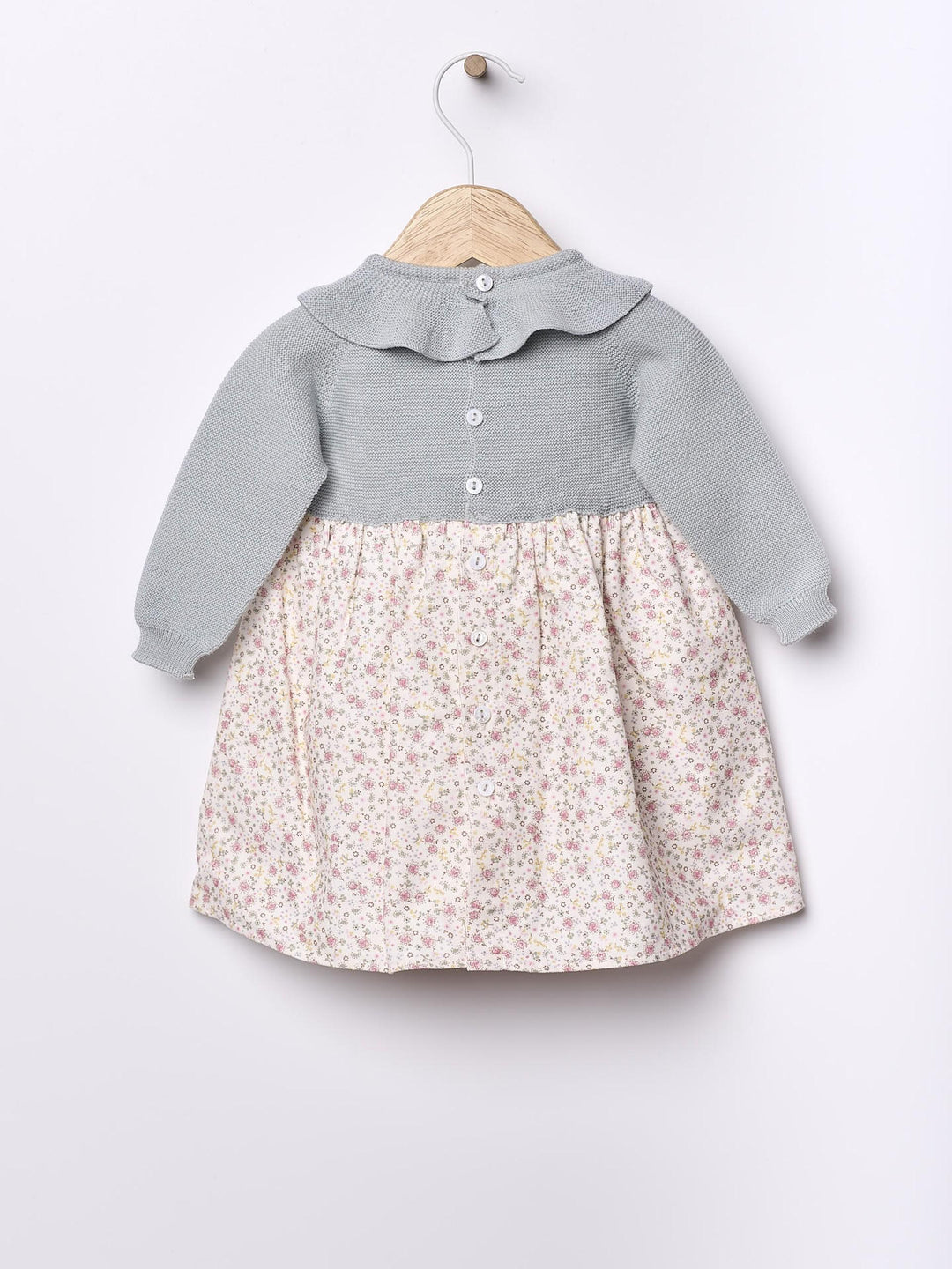 Abito a maniche lunghe con stampa floreale 06404A 90 WEDOBLE 