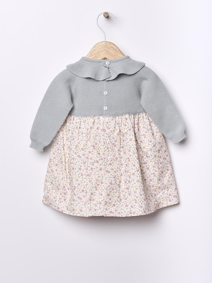 Abito a maniche lunghe con stampa floreale 06404A 90 WEDOBLE 