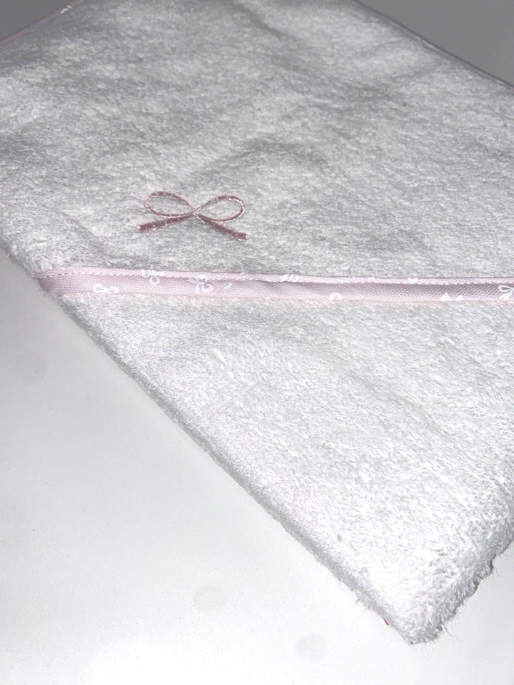 Triangolo da Bagno con Dettagli Fiocchi Rosa MFAC4 RO NINNAOH 