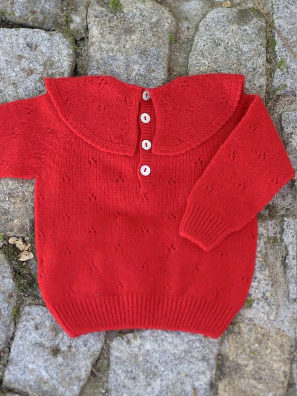 Maglione con colletto in lana merino 10301A 05 WEDOBLE 