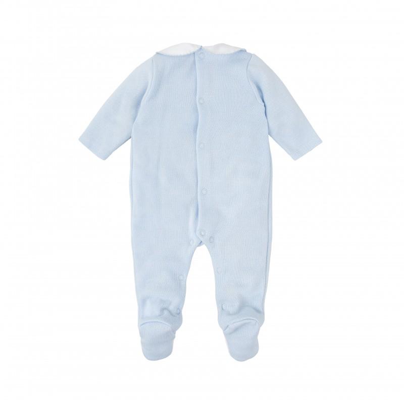 Tutina caldo cotone con dettaglio punto smock 10626 BC BABIDU 