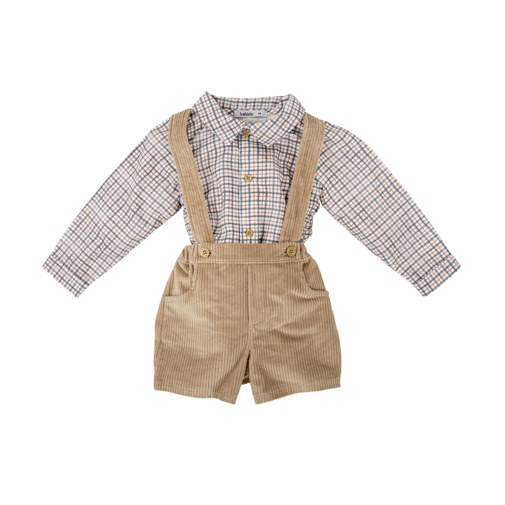 Salopette in velluto con camicia 42657 BS BABIDU 