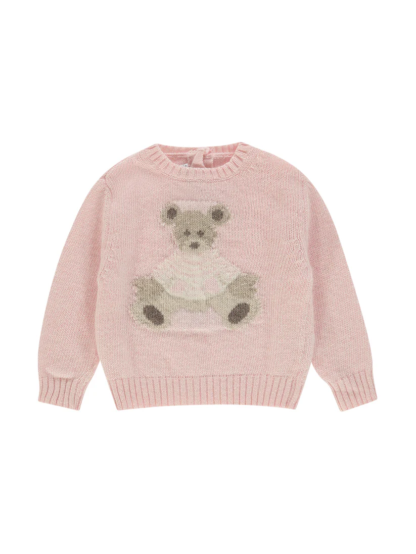Maglione misto lana con dettaglio orsetto BEAR1 RO ORSO BRUNO 