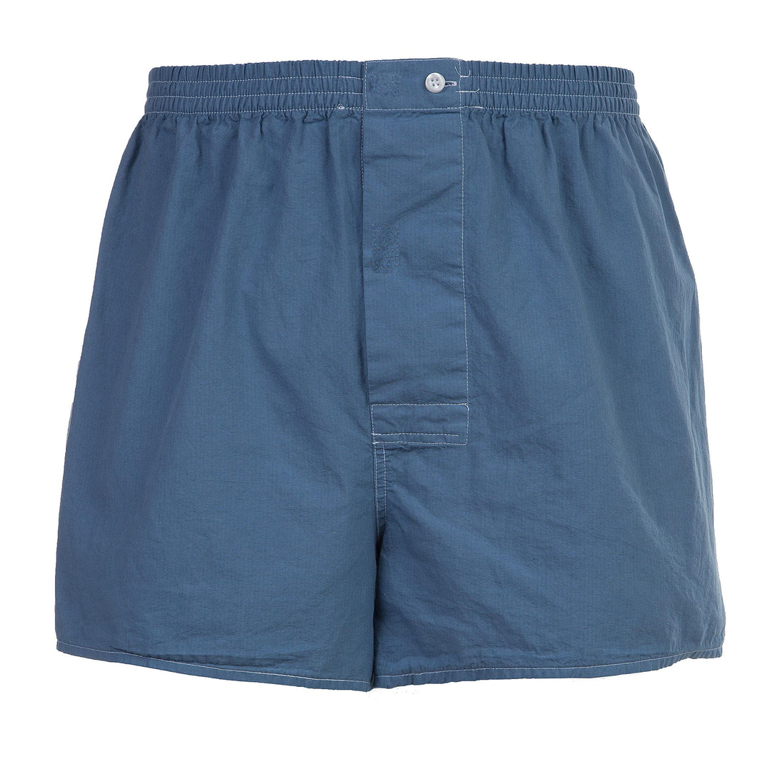 Pigiama in cotone corto bianco con pantaloni celesti PETER UCC/2 870 GOLD 