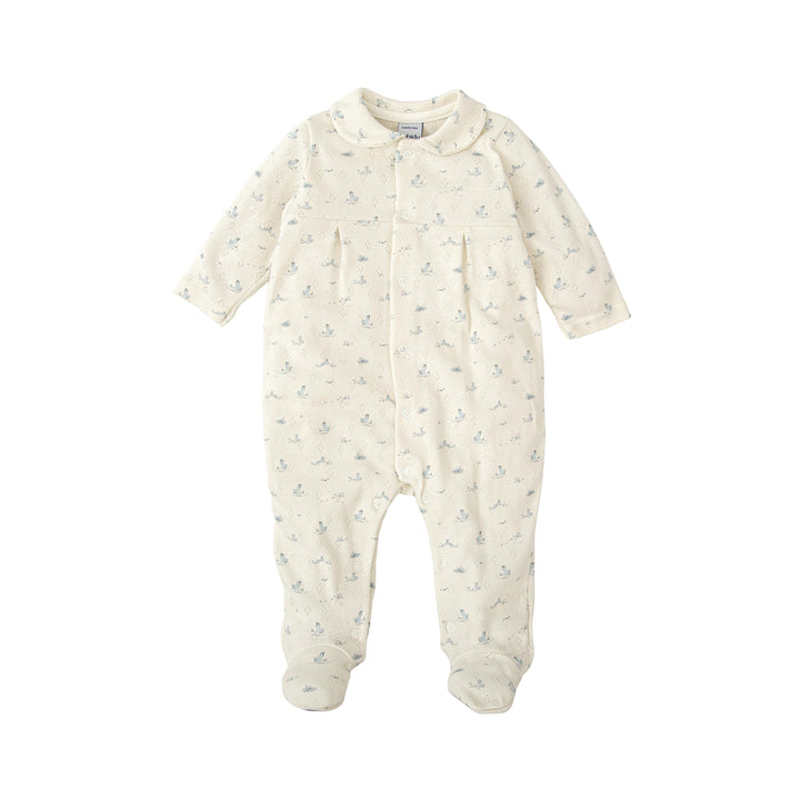 Tutina in cotone traforato con stampa 11226 CE BABIDU 