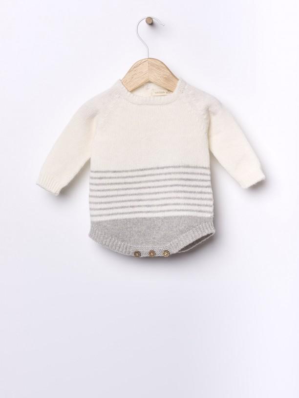 Pagliaccetto in lana merino a fantasia 09305A 17 WEDOBLE 