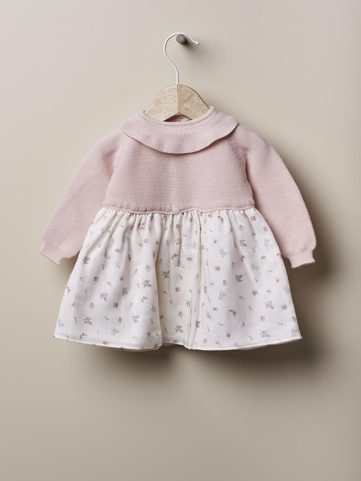 Abito a maniche lunghe con stampa floreale 02404A 02 WEDOBLE 