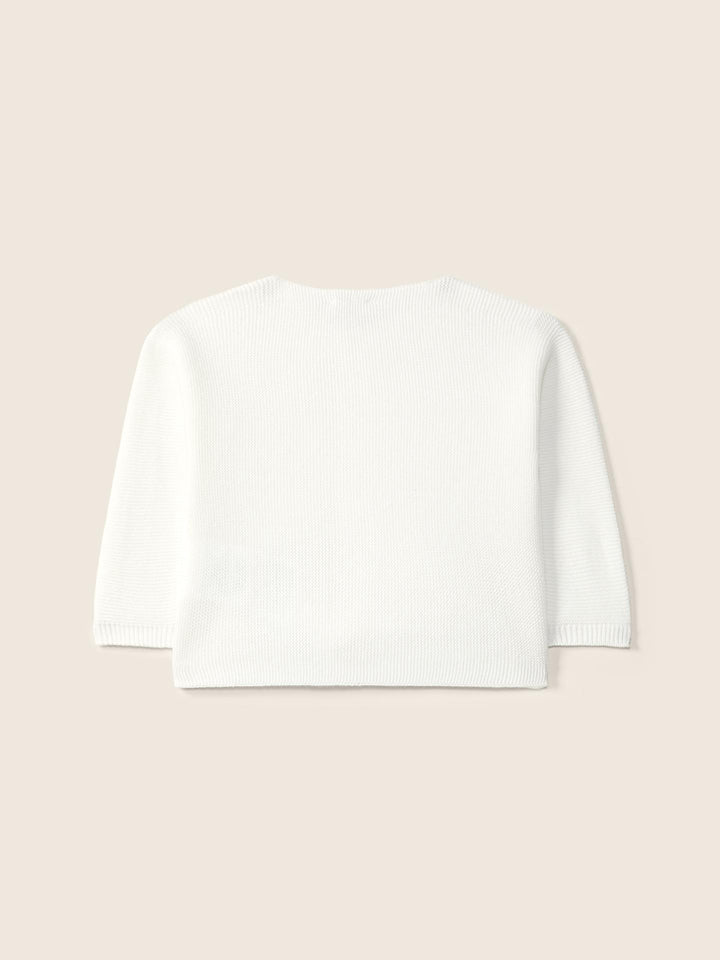 Cardigan girocollo in filo 03308B 03 WEDOBLE 