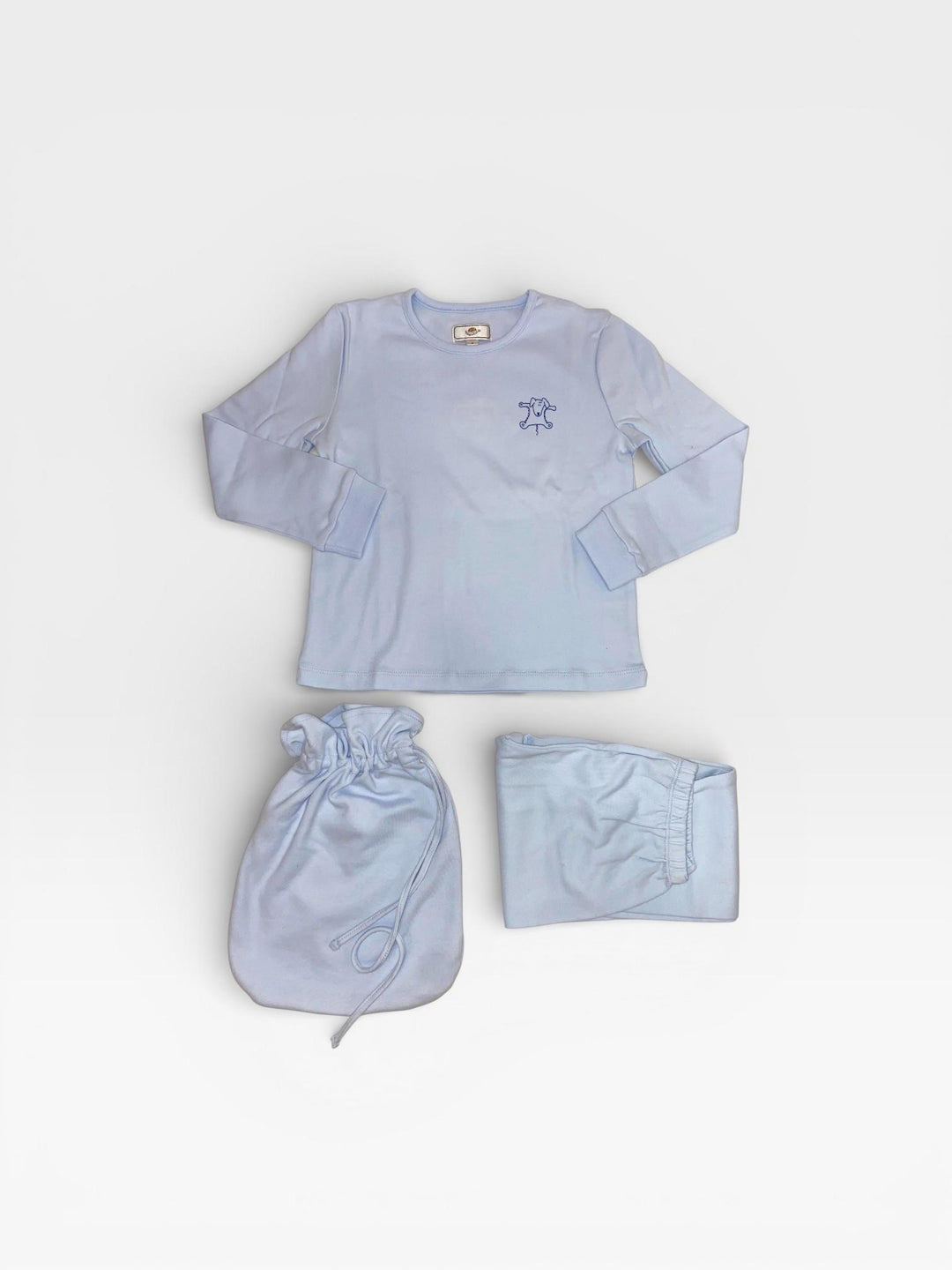 Pigiama in caldo cotone celeste NICK BC 971 GOLD 