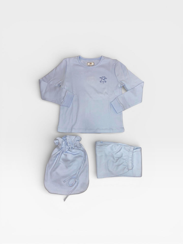 Pigiama in caldo cotone celeste NICK BC 971 GOLD 