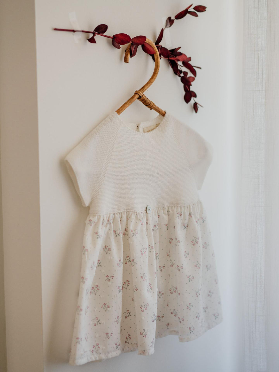 Abito in filo a maniche corte con stampa floreale 01404A 90 WEDOBLE 