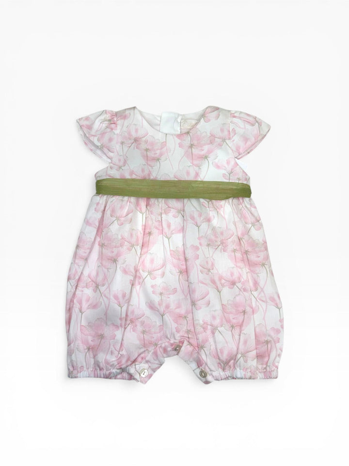 Pagliaccetto a fiori con fascia in tulle P58 RO NINNAOH 