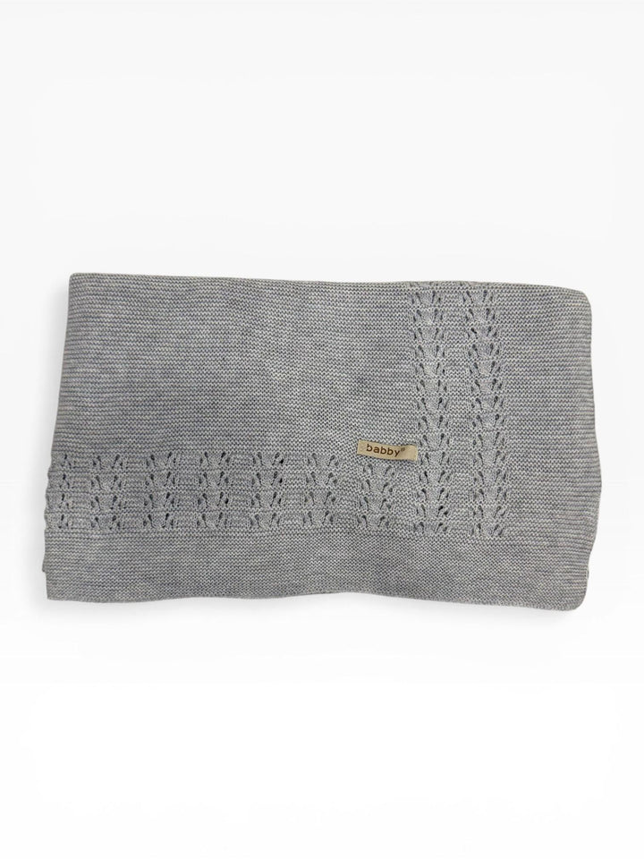 Copertina in filo traforato grigio 26122 30 Babby 