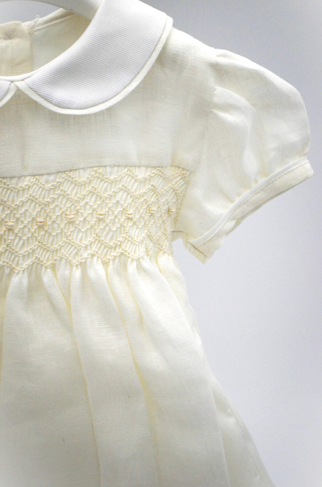 Abito punto smock in lino 4287AL BI PILAR 