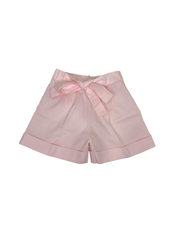 Pantaloncino in piquet rosa con fiocco GAIA 26 Mantì 