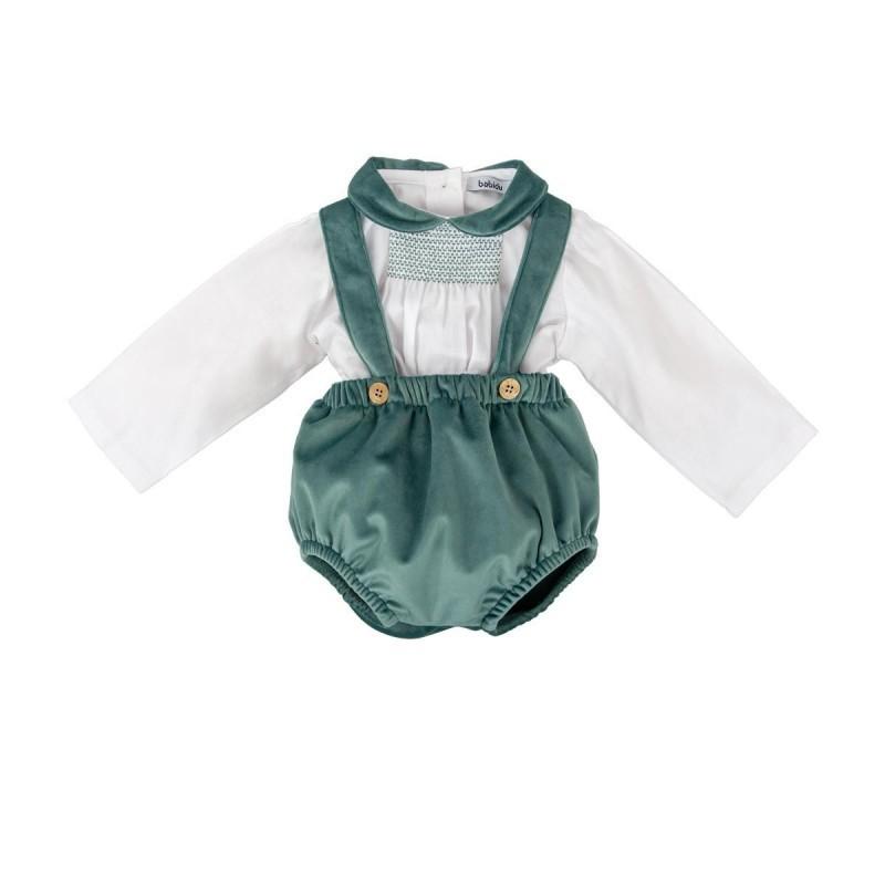 Completo con salopette e camicia 40658 VE BABIDU 
