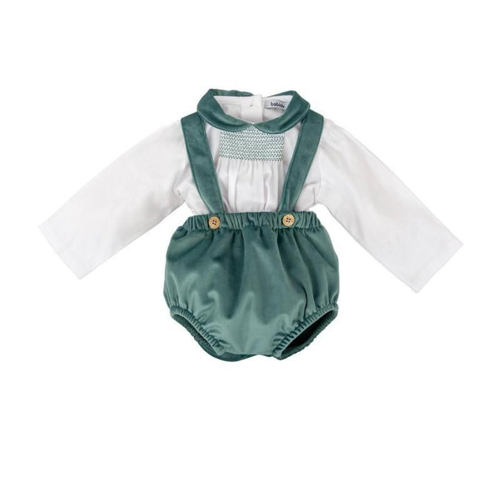 Completo con salopette e camicia 40658 VE BABIDU 