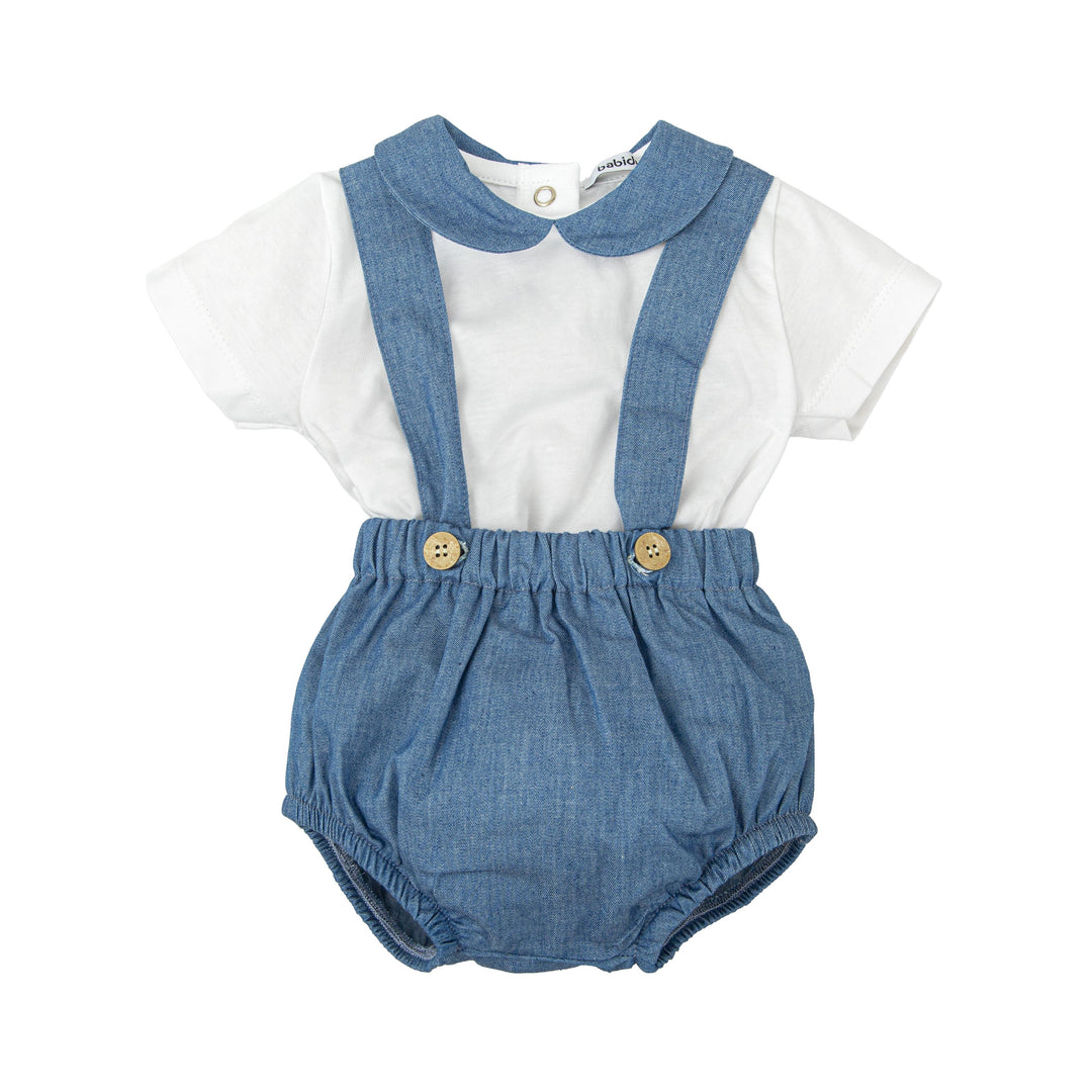 Salopette effetto denim 41415 JE BABIDU 