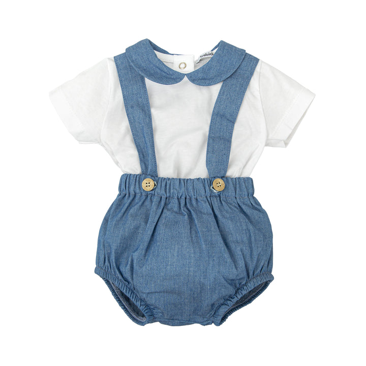 Salopette effetto denim 41415 JE BABIDU 