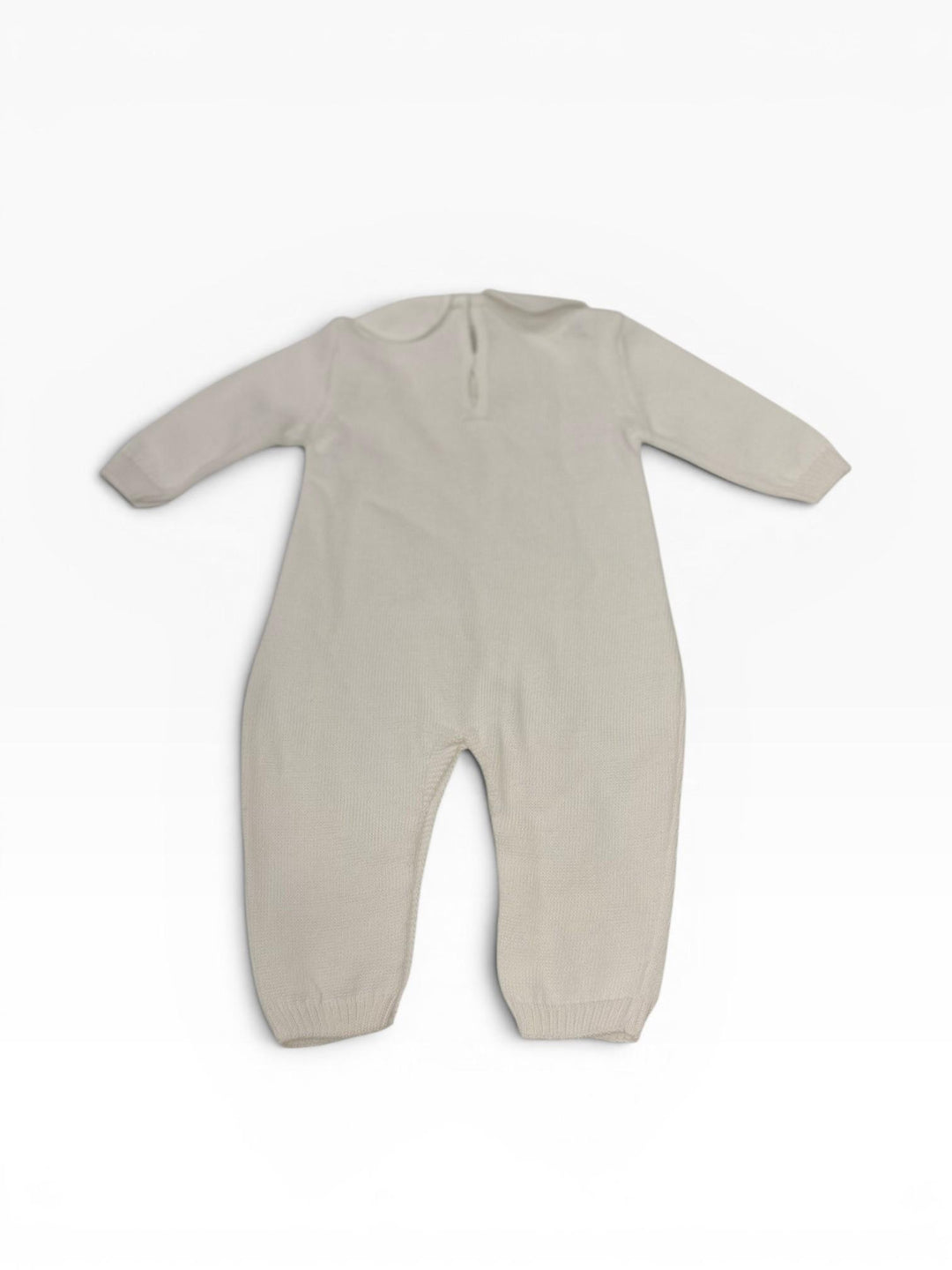 Tutina a treccina in filo bianco 354 BI BABY Lord 