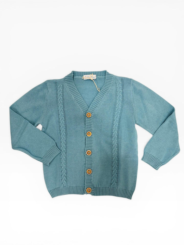 Cardigan a trecce in cotone neonato 03600/1 CE LA NUIT 