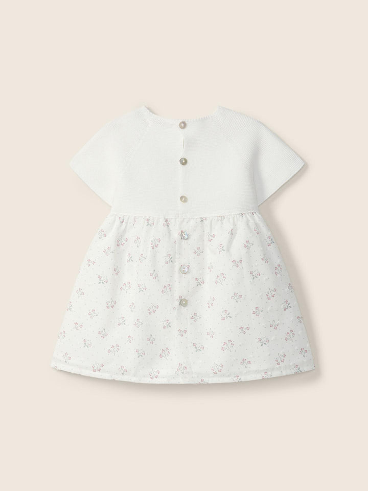 Abito in filo a maniche corte con stampa floreale 01404A 90 WEDOBLE 