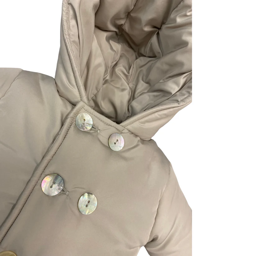 Giubbino imbottito con cappuccio TED BS ORSO BRUNO 