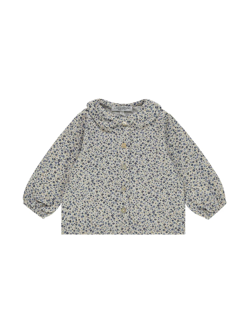 Camicia a fantasia floreale CAMBINA AZ ORSO BRUNO 