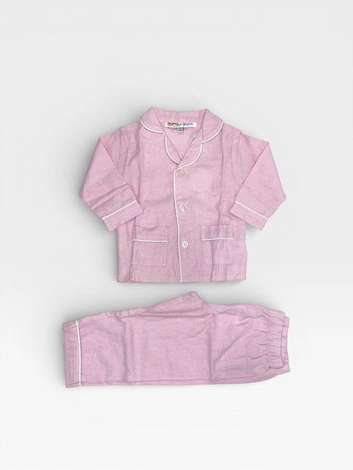 Pigiama lungo in flanella rosa LUCY NF/02 859 GOLD 