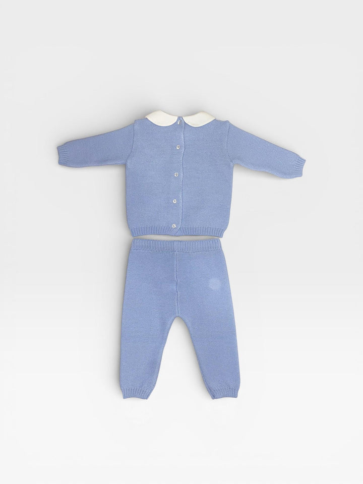 Completto due pezzi in lana con trecce 516 CE BABY Lord 