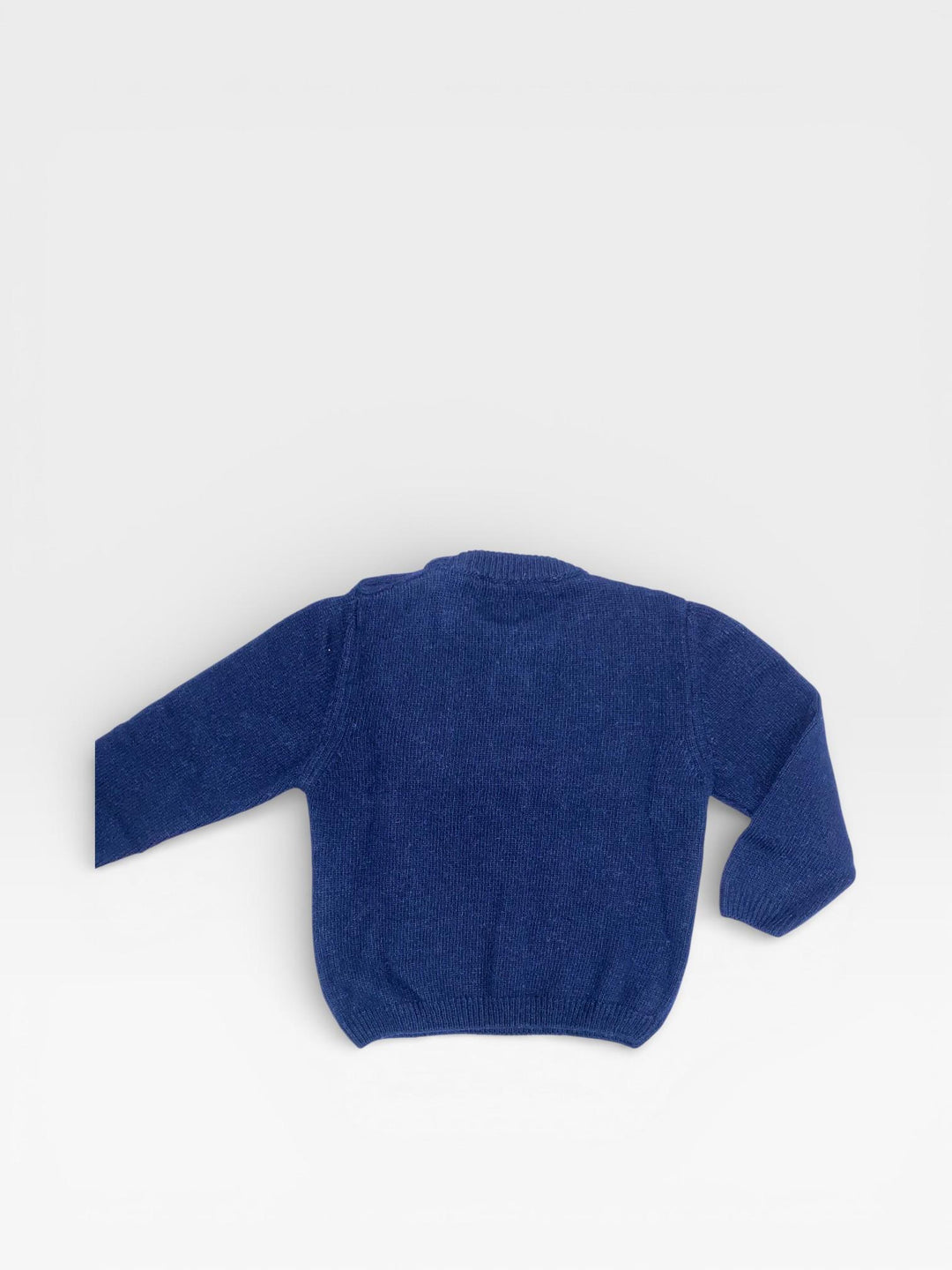 Maglione lavorato a treccia blu navy LN 02621 BL LA NUIT 