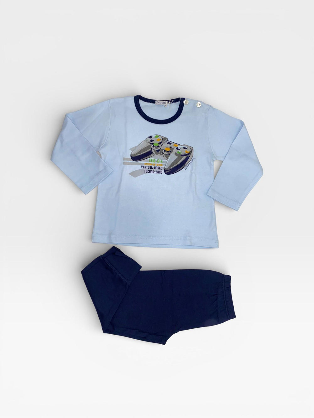 Pigiama in cotone caldo con dettagli "Playstation" SI17 2625I19 040# SOTTOCOPERTA 