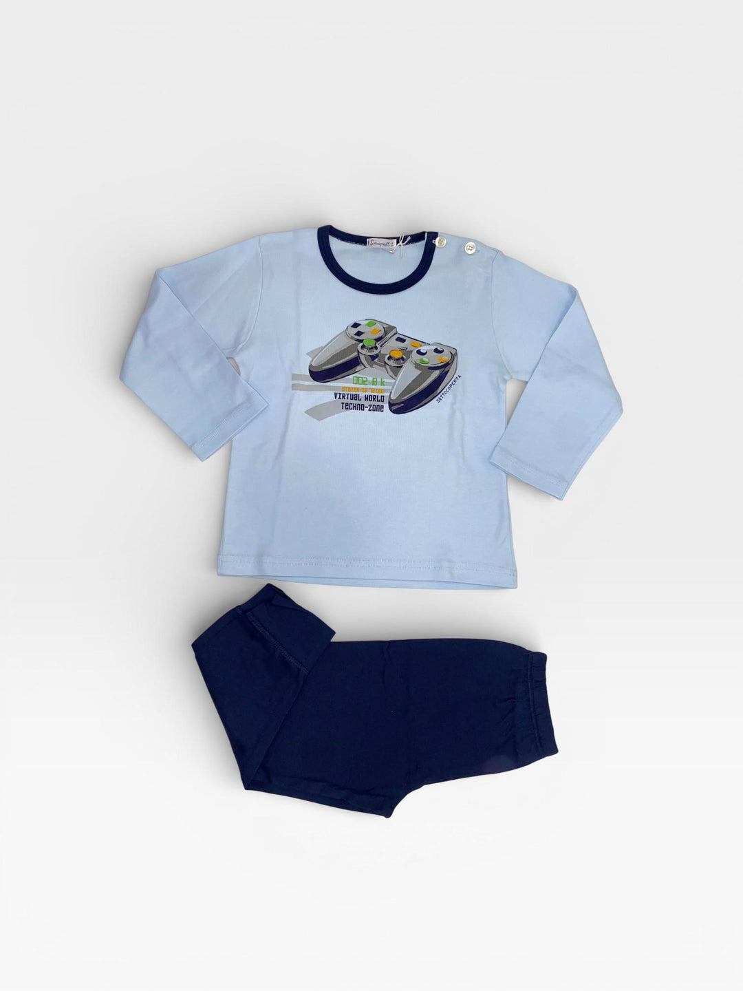 Pigiama in cotone caldo con dettagli "Playstation" SI17 2625I19 040# SOTTOCOPERTA 