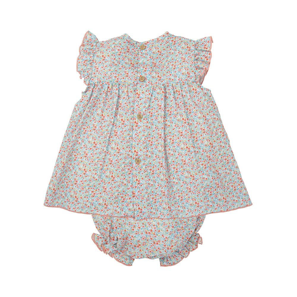 Completo con culotte a fiori e pizzo 92421 MU BABIDU 