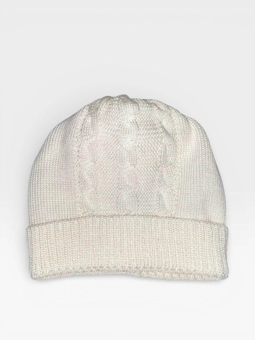 Cappellino latte in lana con trecce 643 LA BABY Lord 