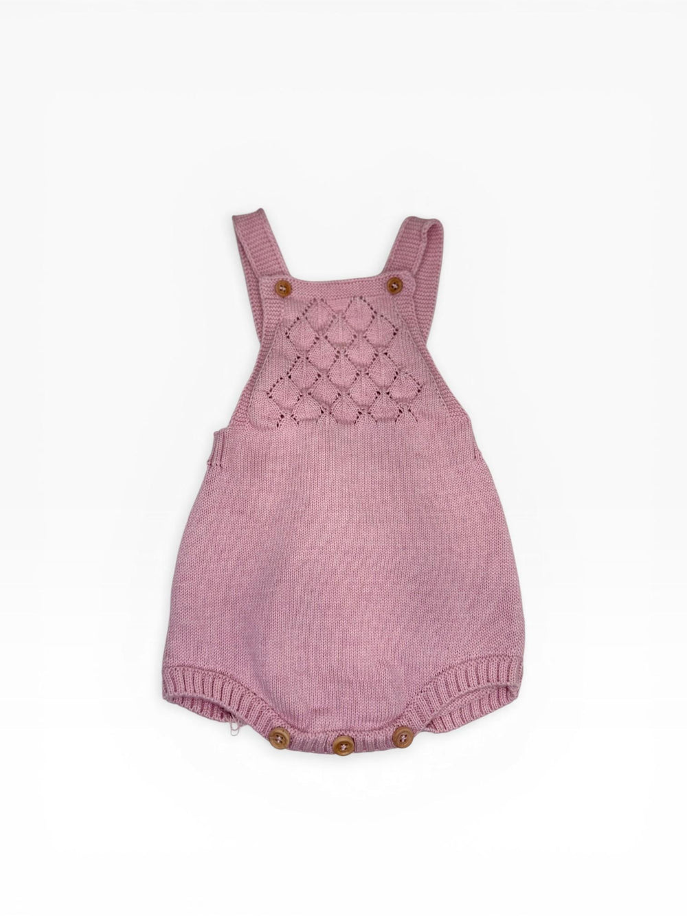 Salopette corta in filo rosa 26104 80 Babby 